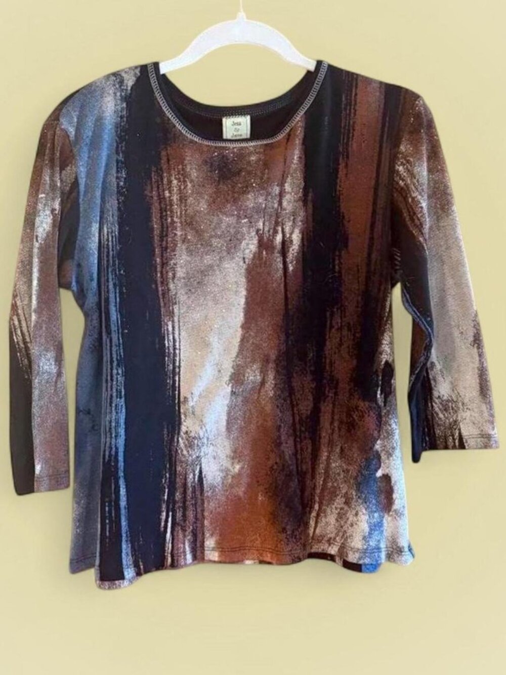 Jess & Jane multicoloured 3/4 sleeve top